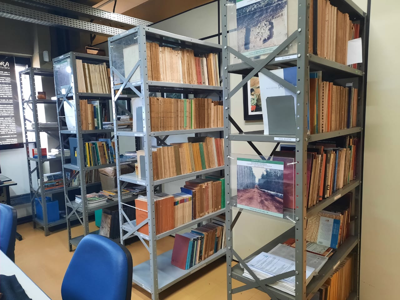 Biblioteca do Museu de Arqueologia - Sala de Estudos aberta ao público mediante agendamento